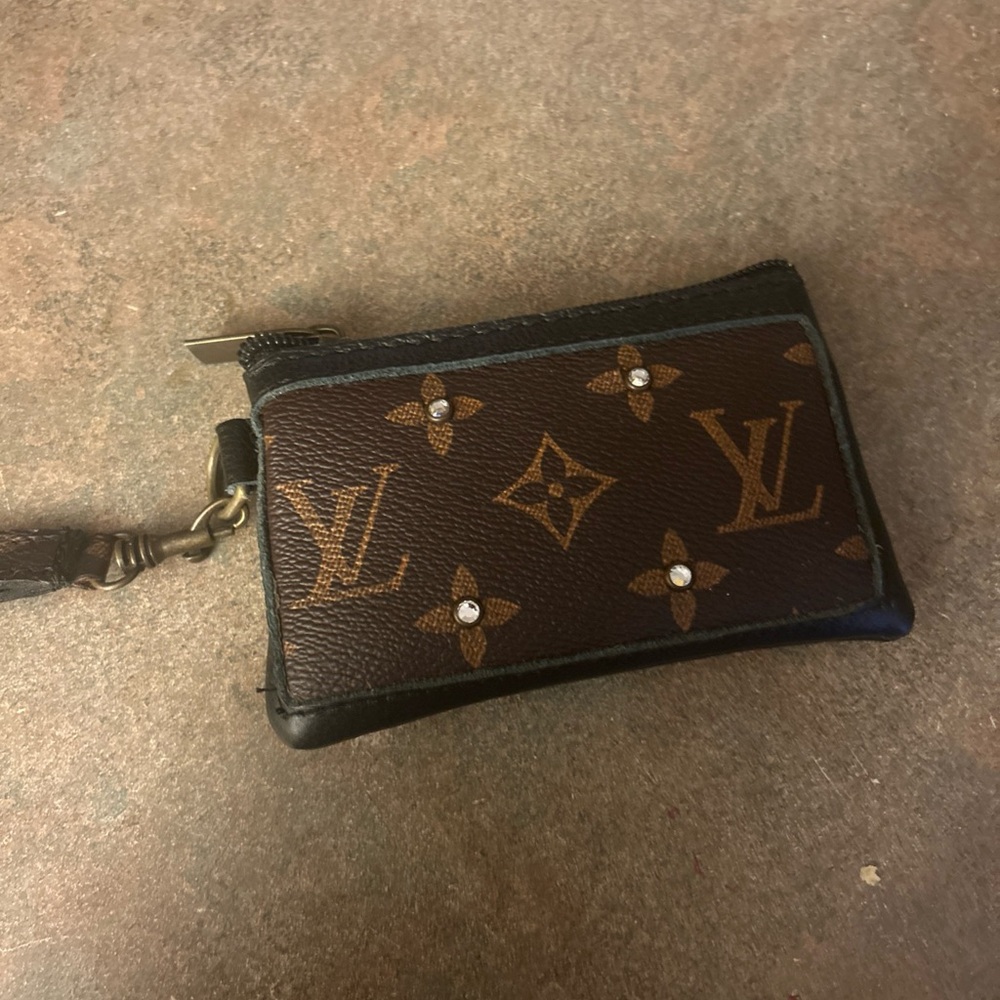 Louis Vuitton Brown and Black Monogram Pouch